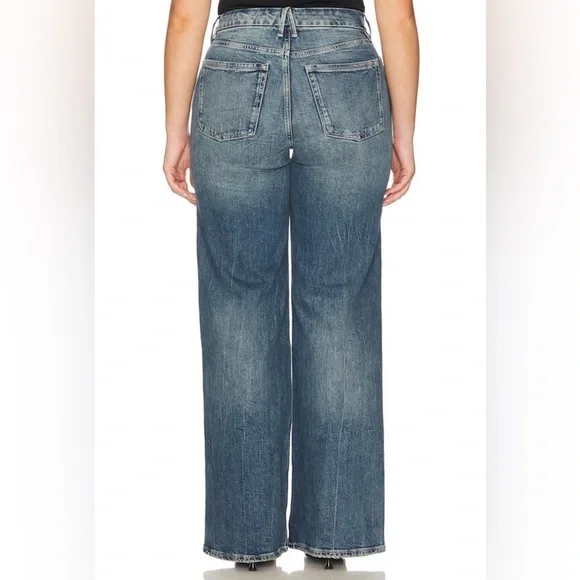 Good American Good Skate Wide-Legged Jeans - Picture 2 of 5